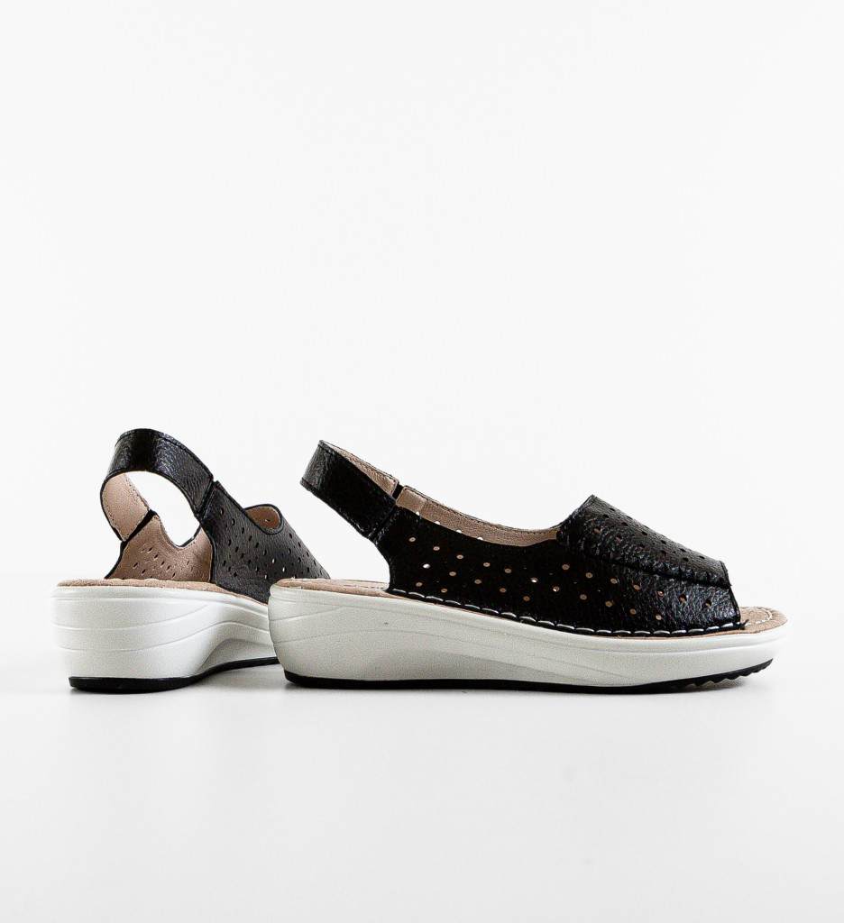 Platforme Lindone Negre 2 - Stil Casual Elegant - imagine 6