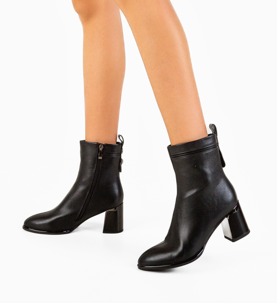 Botine Adrax Negre - Eleganță și Confort