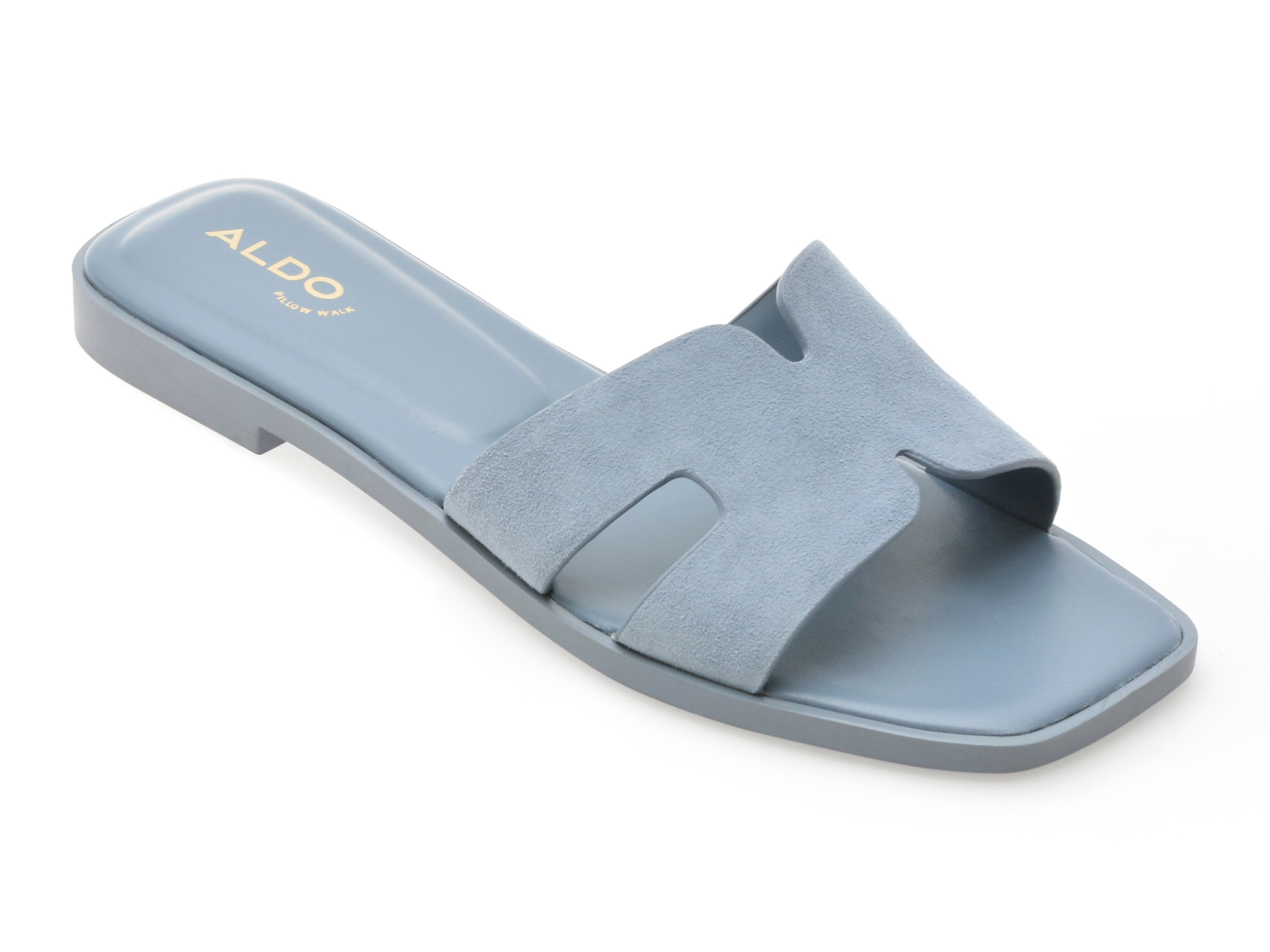 Papuci ALDO Bleumarin din Piele Întoarsă