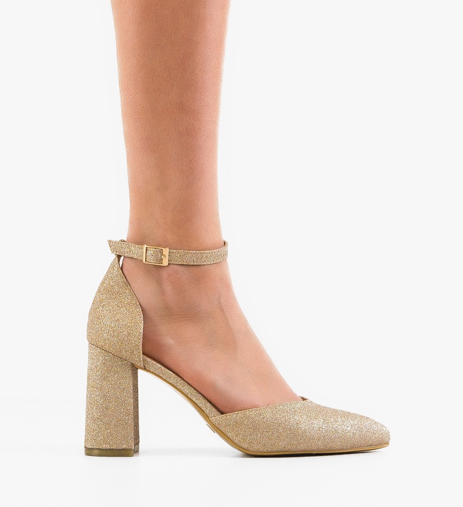 Pantofi Trinit Aurii - Eleganță și Stil - imagine 6
