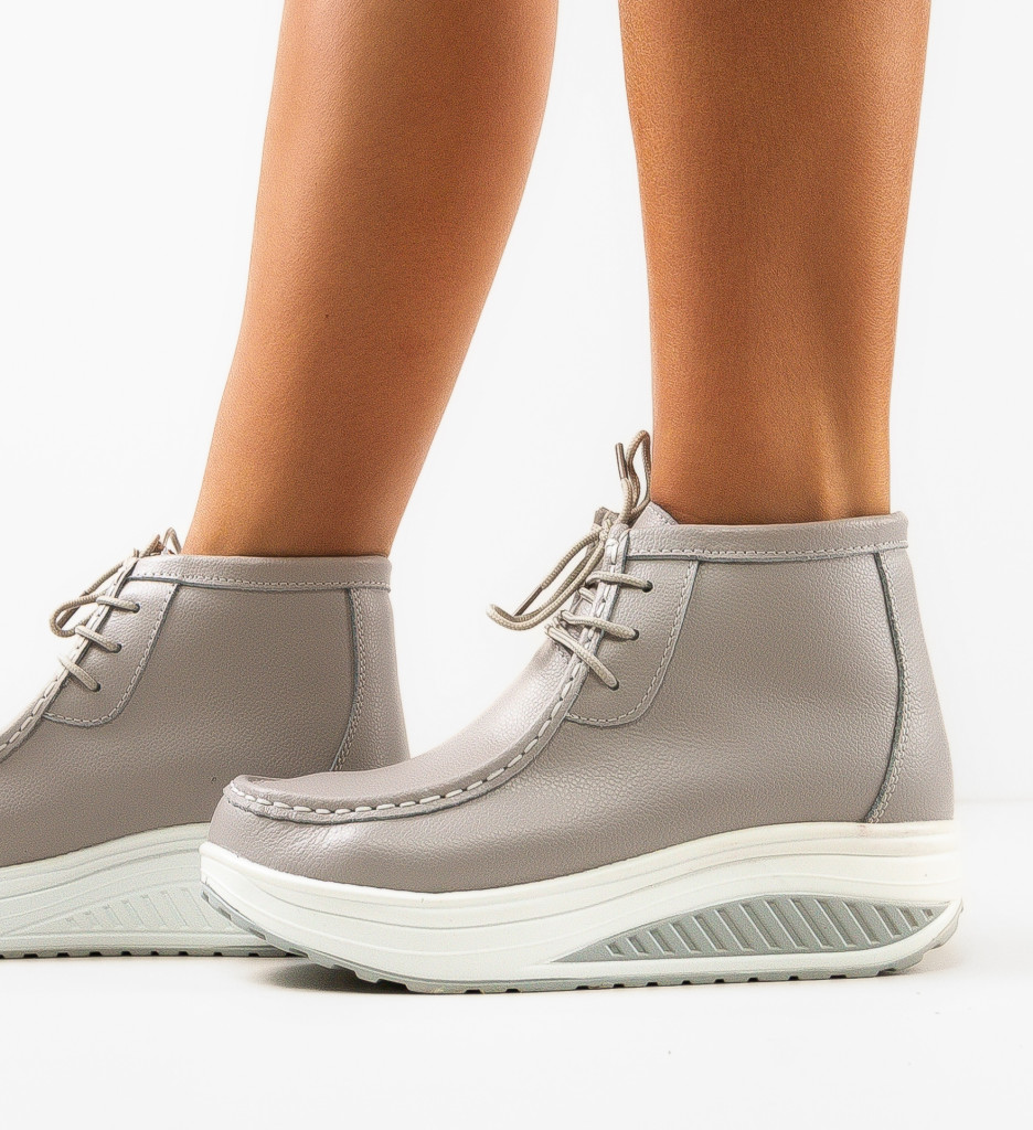 Pantofi Casual Vinto Gri - Confort și Stil - imagine 12