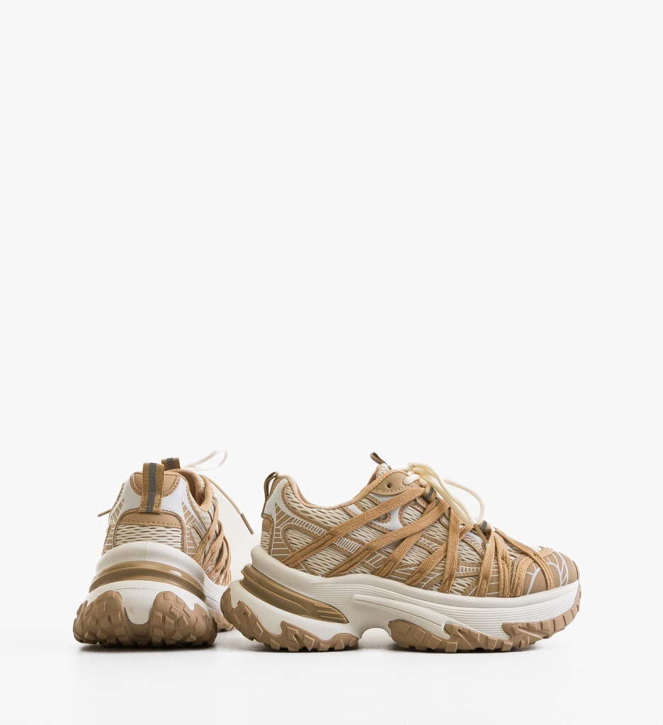 Sneakers Dama Ranbow Khaki | Confort Sport - imagine 3