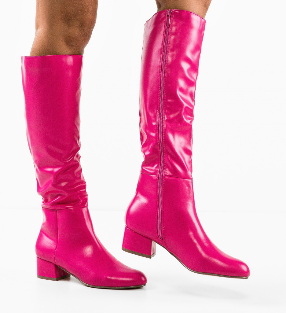 Cizme Dam Fuchsia | Stil și Eleganță pentru Femei - imagine 2