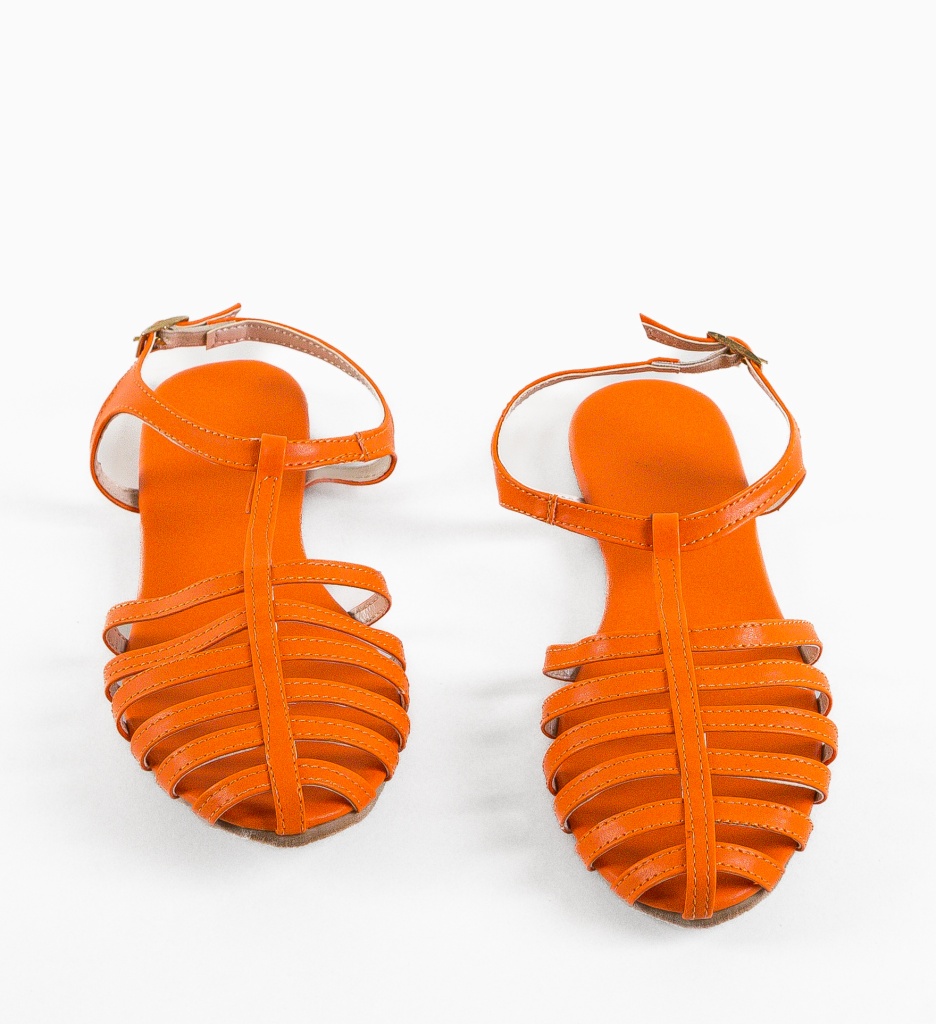 Sandale Dama Obsessy Portocalii - Eleganță și Confort - imagine 6
