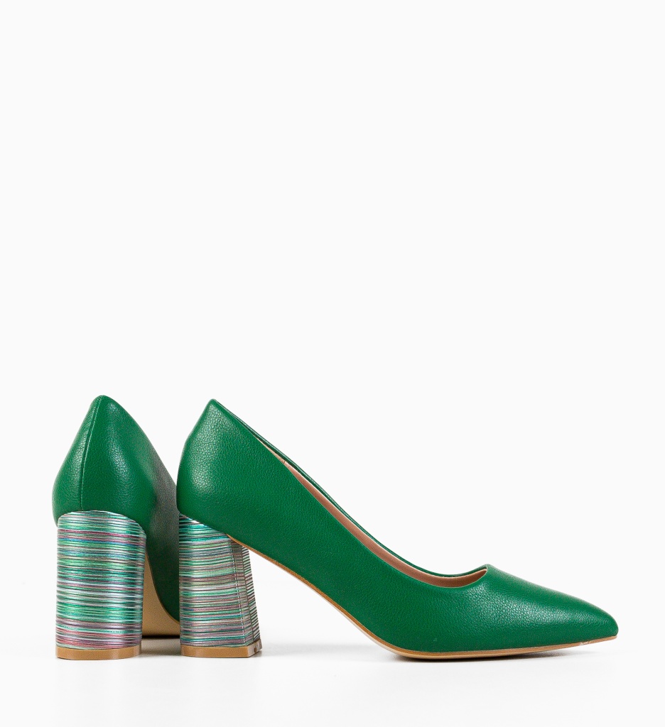 Pantofi Dama Verzi cu Toc Jaylen | Eleganță Maximă - imagine 5