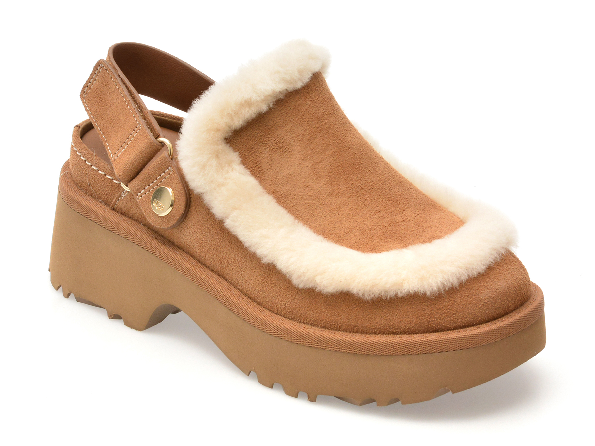 UGG Papuci Piele Întoarsă Confort