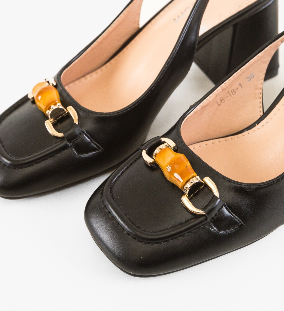 Pantofi Nasee Negri - Eleganță și Stil - imagine 7