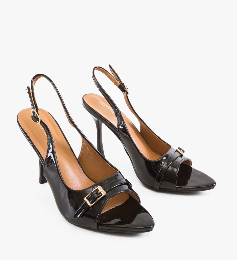 Sandale cu toc Kadde Negre | Eleganță și Confort - imagine 5