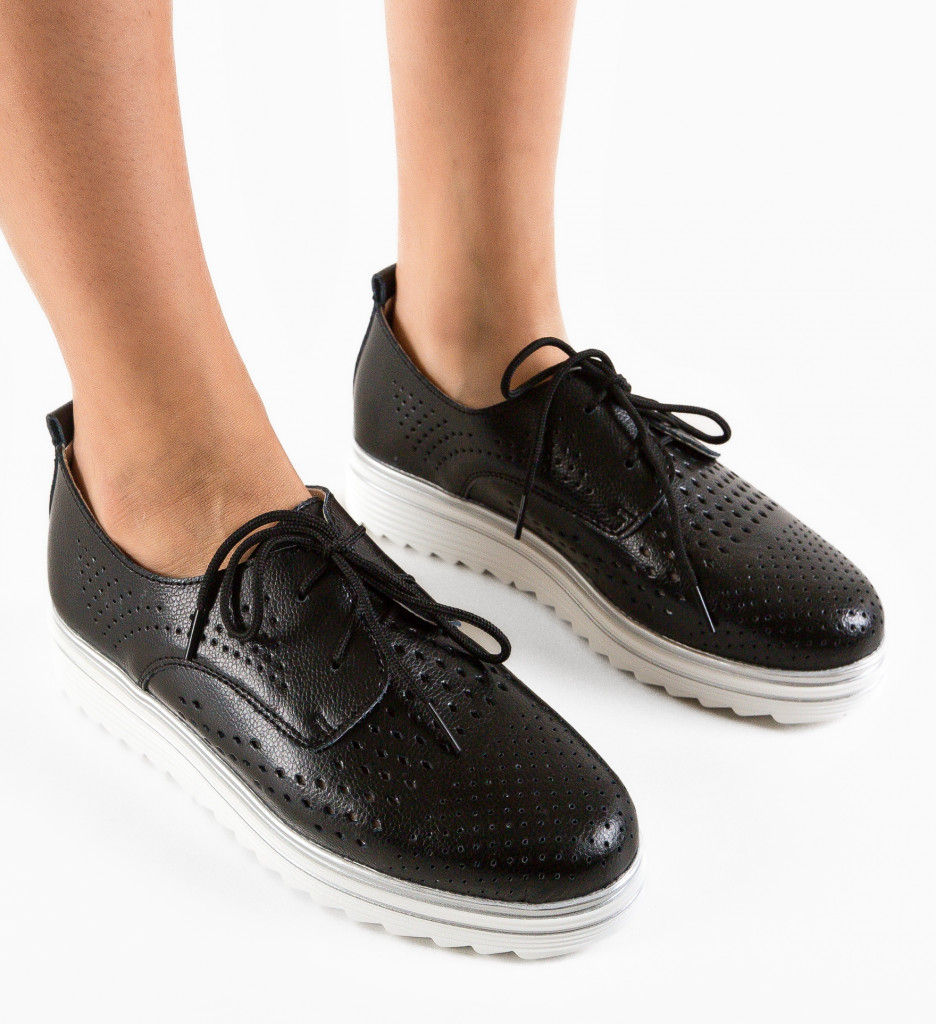 Pantofi Casual Tone Negri 2 - Confort și Stil - imagine 4