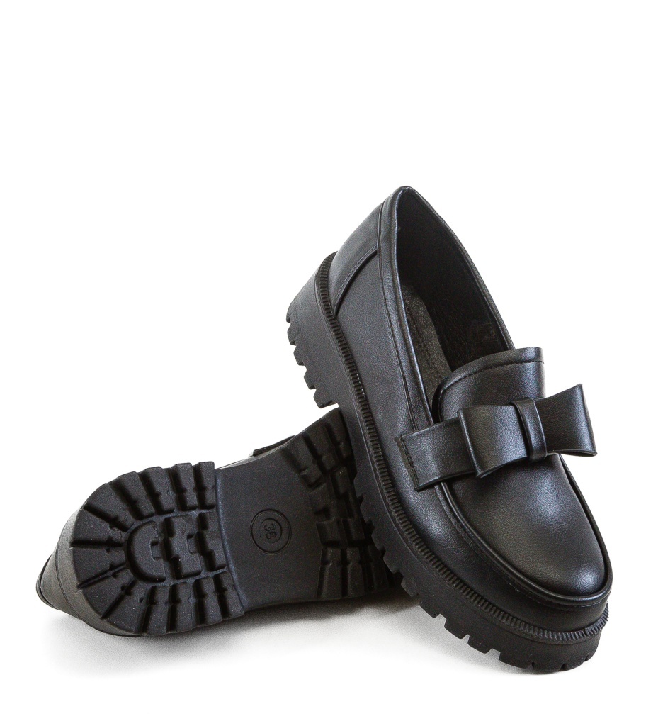 Pantofi Casual Dama Tyrewn Negri - imagine 3