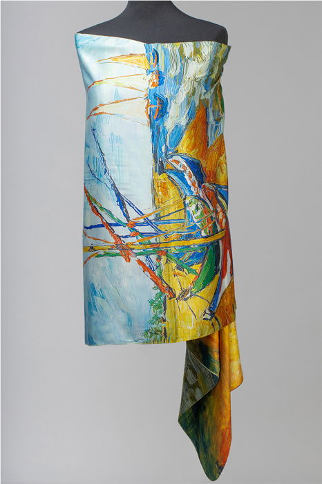 Eșarfă Dublă Față Matase Van Gogh | Shopika
