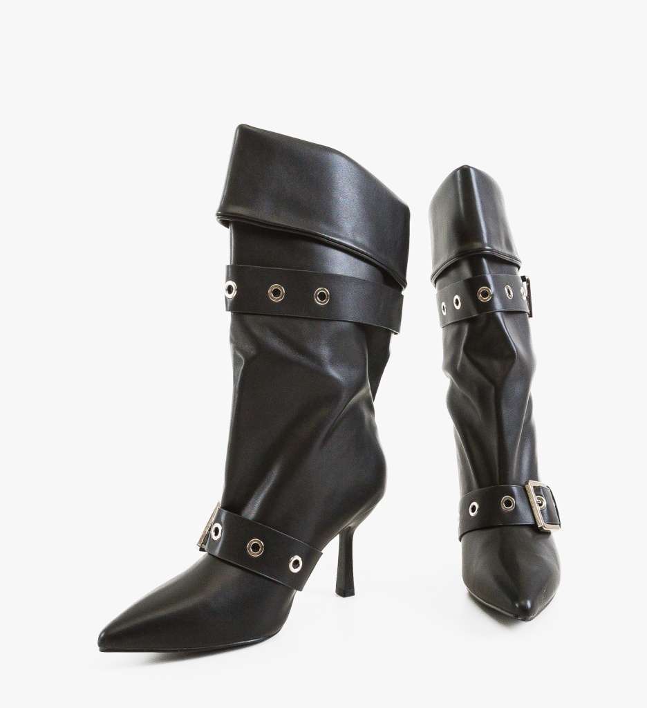 Botine Dede Negre Depurtat - Eleganță Urbană - imagine 3