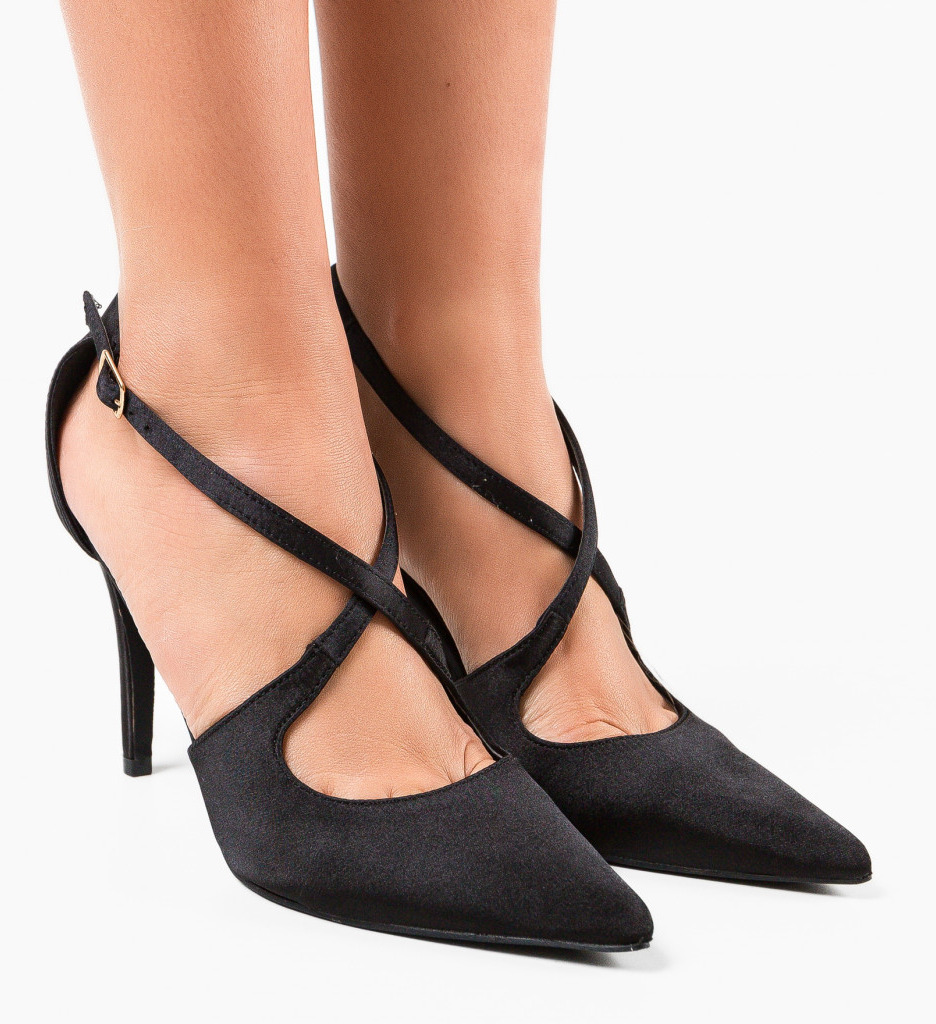 Pantofi cu toc Allow Negri - Eleganță și Stil - imagine 3