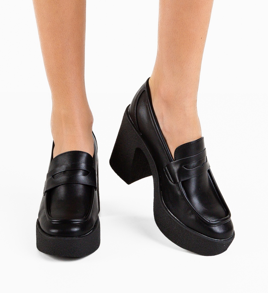 Pantofi Socheat Negri | Eleganță Garantată - imagine 2