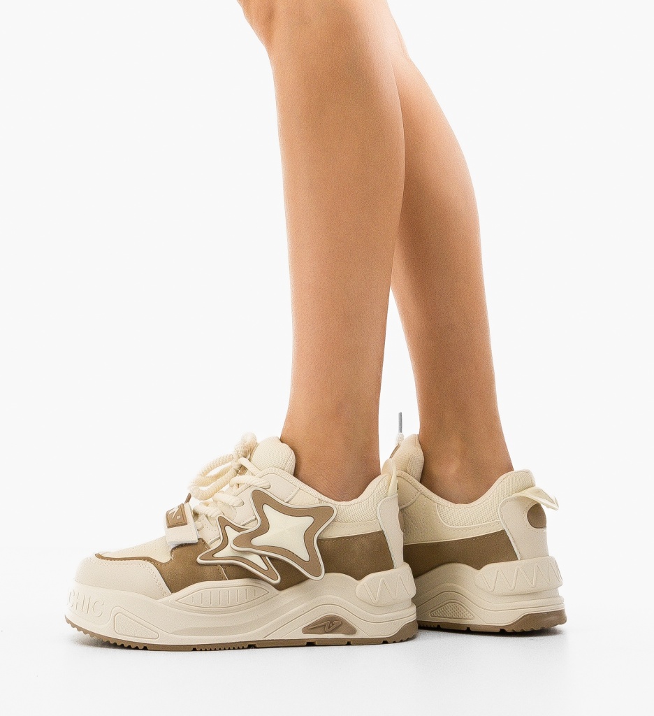 Sneakers Dama Khaki Jyothi | Confort & Stil