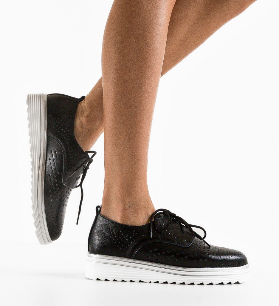 Pantofi Casual Tone Negri 2 - Confort și Stil - imagine 2