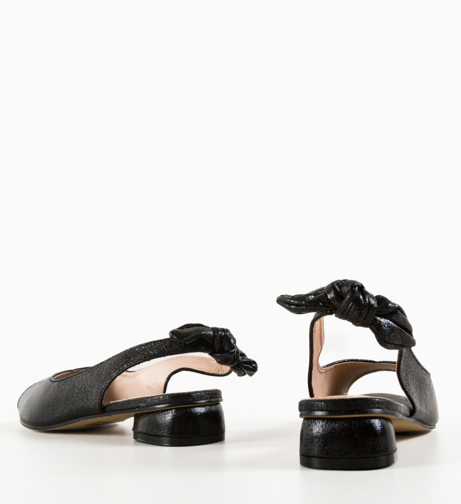 Sandale cu toc Wojc Negre - Eleganță și Stil - imagine 6