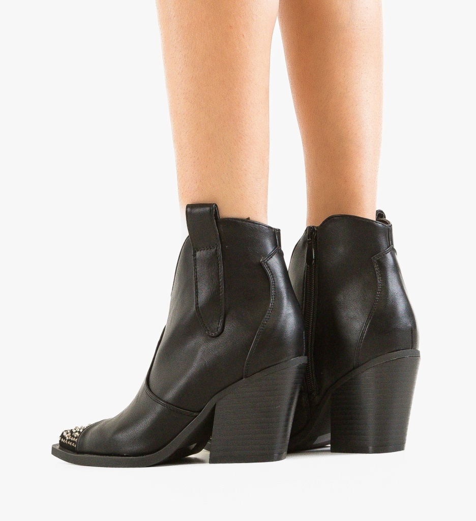 Botine Dama Siobha Negre - Eleganță și Confort - imagine 3