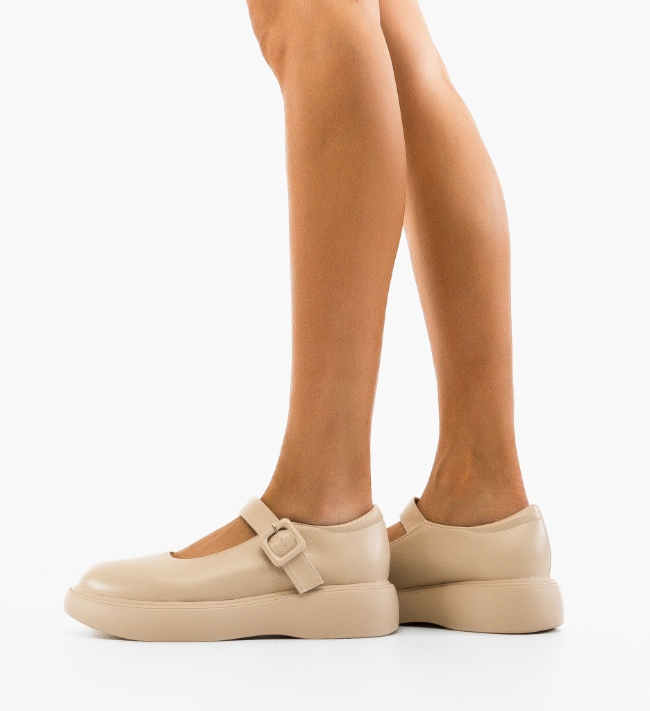 Pantofi Casual Dama Eomer Bej - Confort și Stil - imagine 2