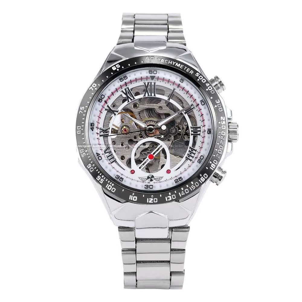 Ceas Barbatesc Winner Automatic Argintiu