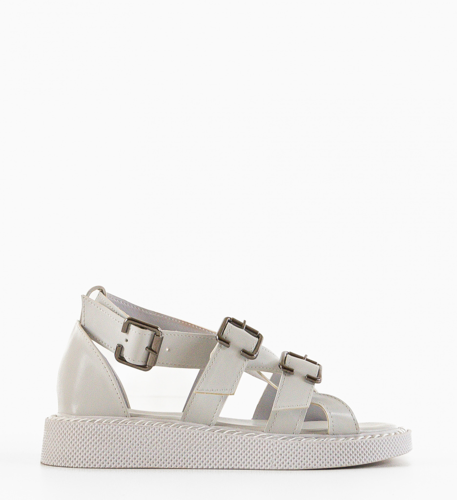 Sandale Dama Albe Elegante - Confort și Stil - imagine 2