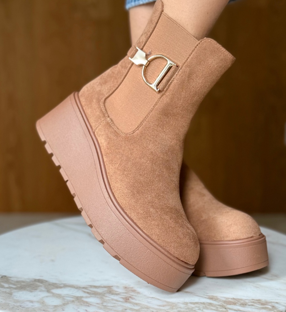 Ghete Dama Neba Camel | Confort si Eleganta - imagine 3