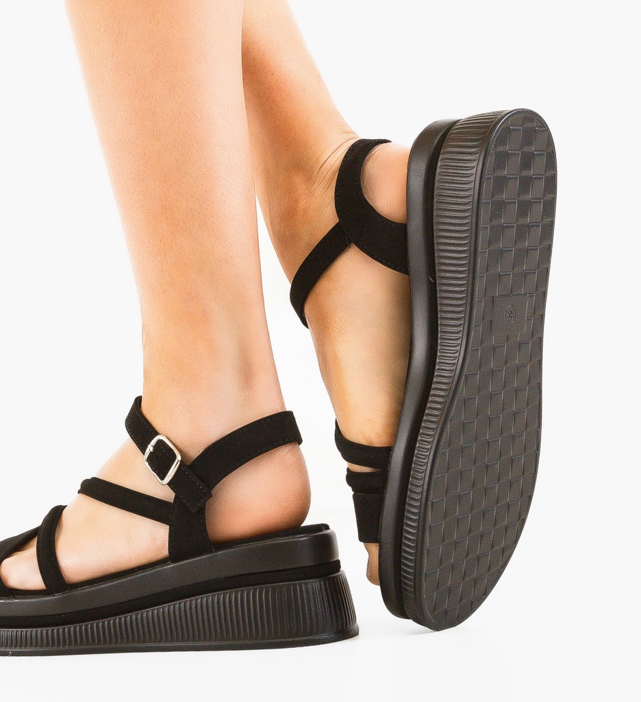 Sandale Dama Jantaro Negre - Eleganță și Confort