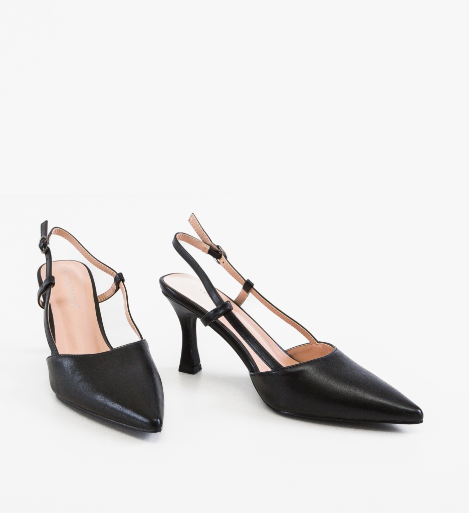 Pantofi Stiletto Nilop Negri Eleganți - imagine 3