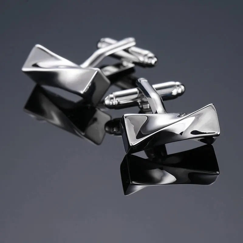 Butoni Camasa Picadili Argintiu | Stil Refined - imagine 2