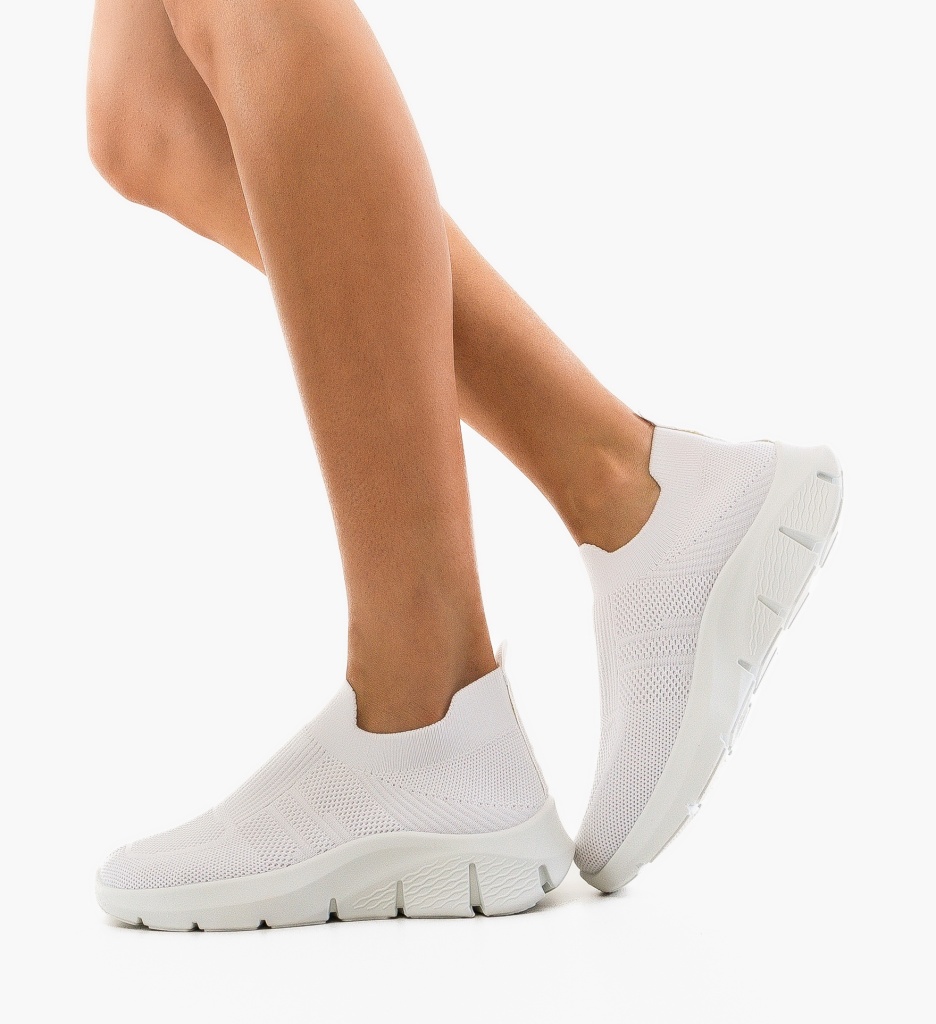 Sneakers Dama Tyta Albi | Confort și Stil