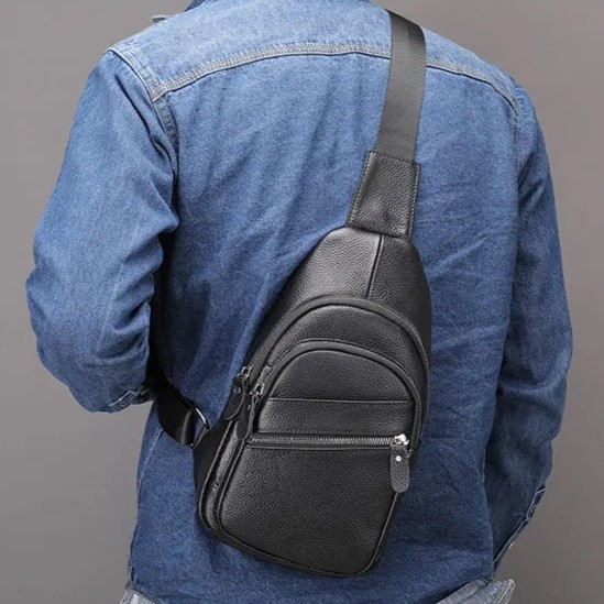 Geantă Umar Delis Piele Naturală Bărbați - imagine 3