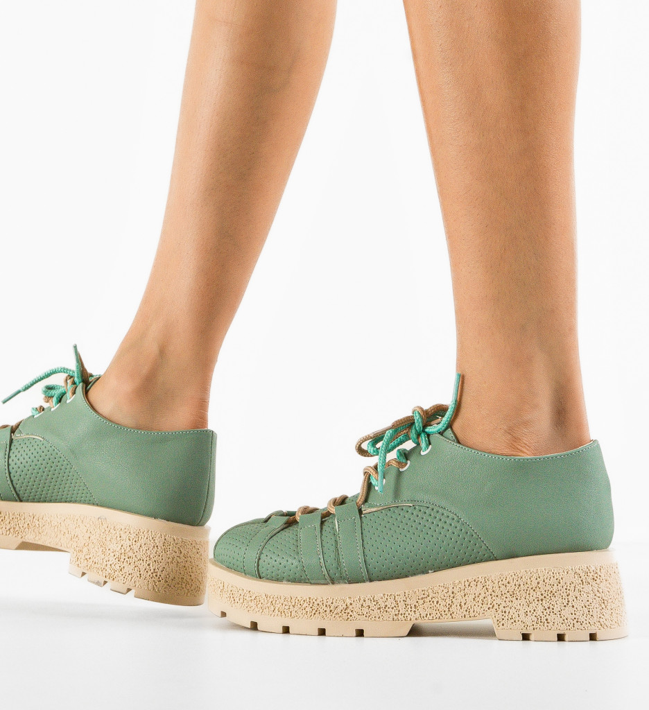 Pantofi Casual Memy Verzi - Confort și Stil - imagine 3