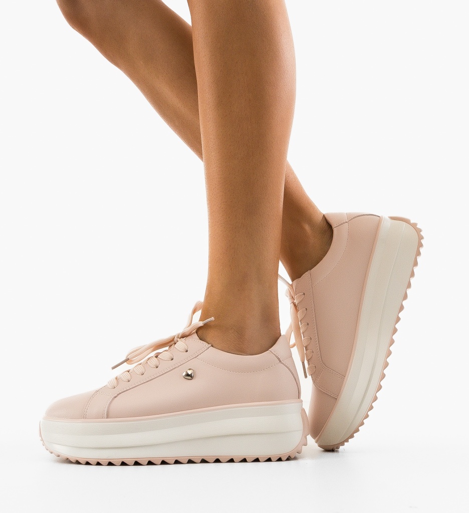 Sneakers Dama Arioami Roz Confortabili - imagine 3