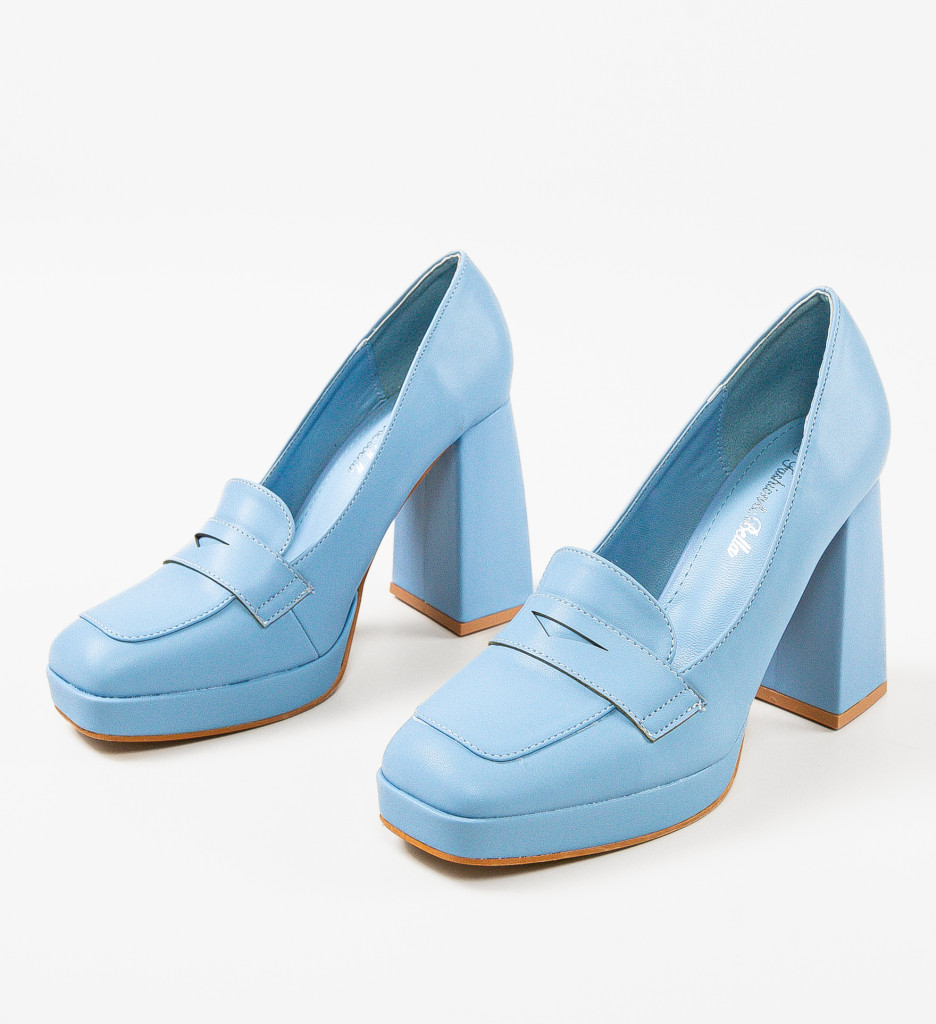 Pantofi Dama Elino Albastri - Eleganță și Stil - imagine 8