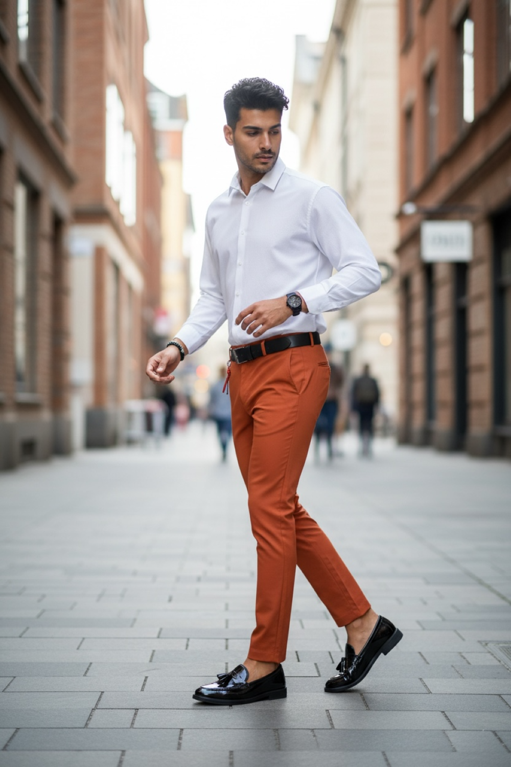 Pantaloni Barbati Maro Regular Fit Confort - imagine 2
