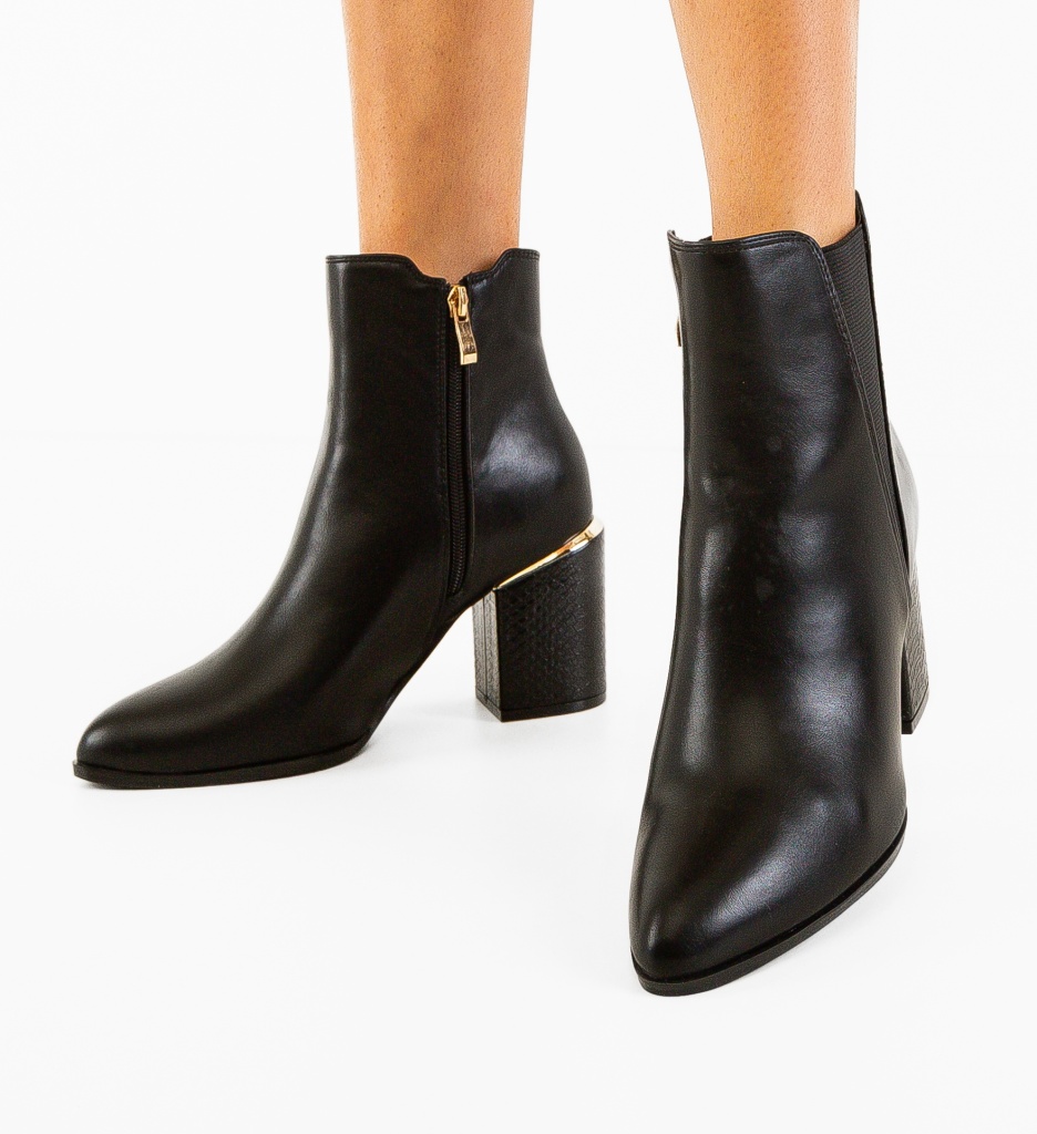 Botine Dama Inimay Negre - Confort și Eleganță - imagine 2