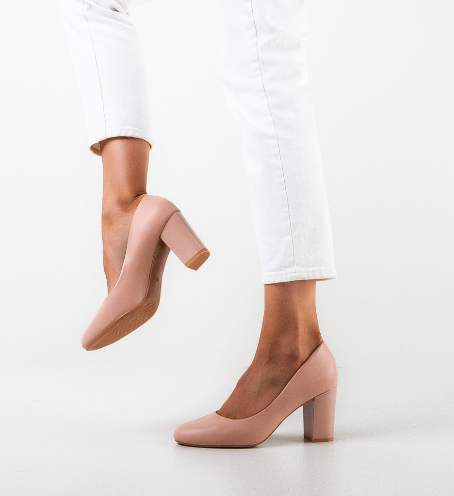 Pantofi cu Toc Oliva Roz - Eleganță și Confort - imagine 2