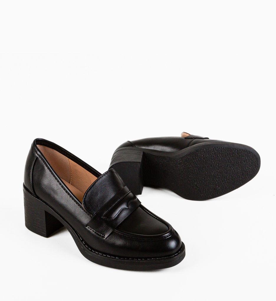 Pantofi Dechen Negri - Eleganță și Stil - imagine 7