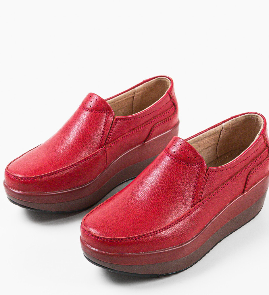 Pantofi Casual Rosii Freeman | Stil și Confort - imagine 5