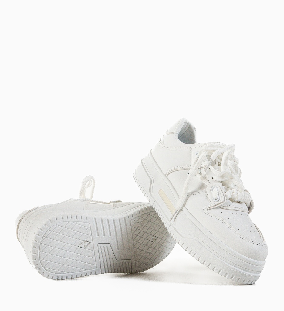 Sneakers Dama Kerim Albi | Confort și Stil - imagine 7