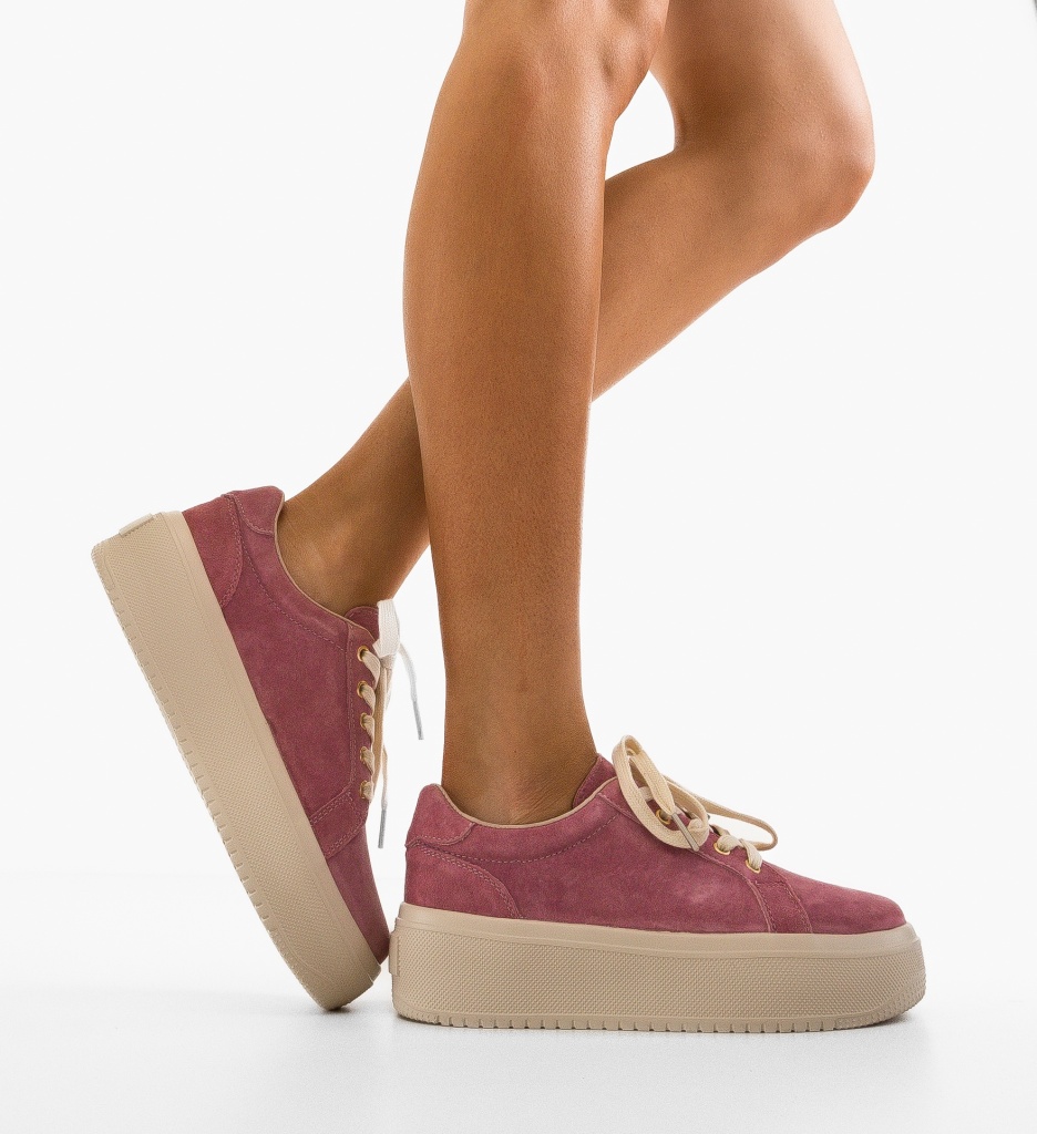 Sneakers Dama Daravo Fuchsia - Stil și Confort - imagine 3