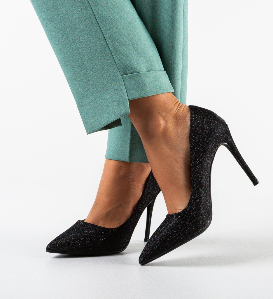 Pantofi cu toc Sharp Negri - Eleganță Asigurată - imagine 3