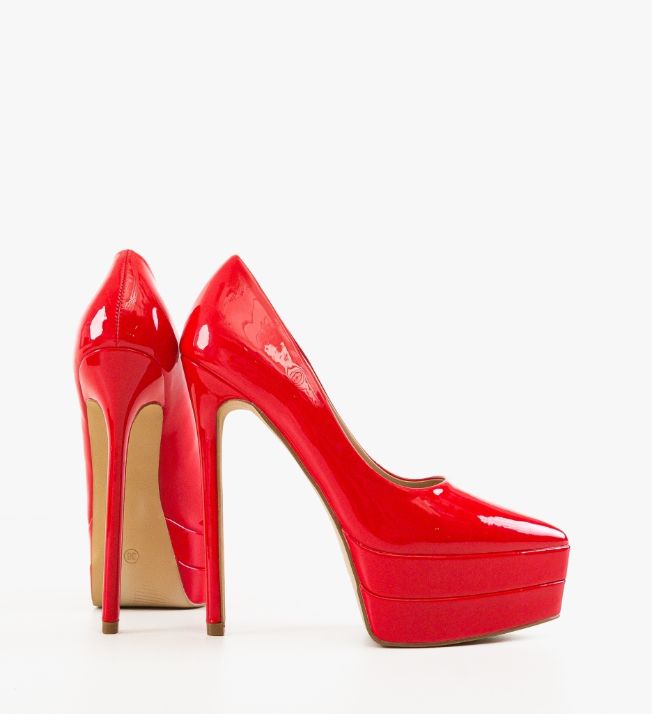 Pantofi Dama Rosii cu Toc | Stil și Eleganță - imagine 5