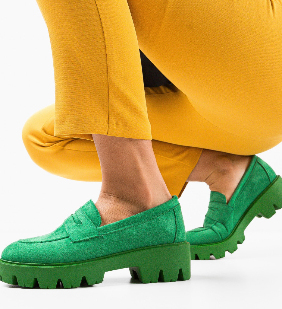 Pantofi Casual Gyna Verzi - Confort și Stil - imagine 3