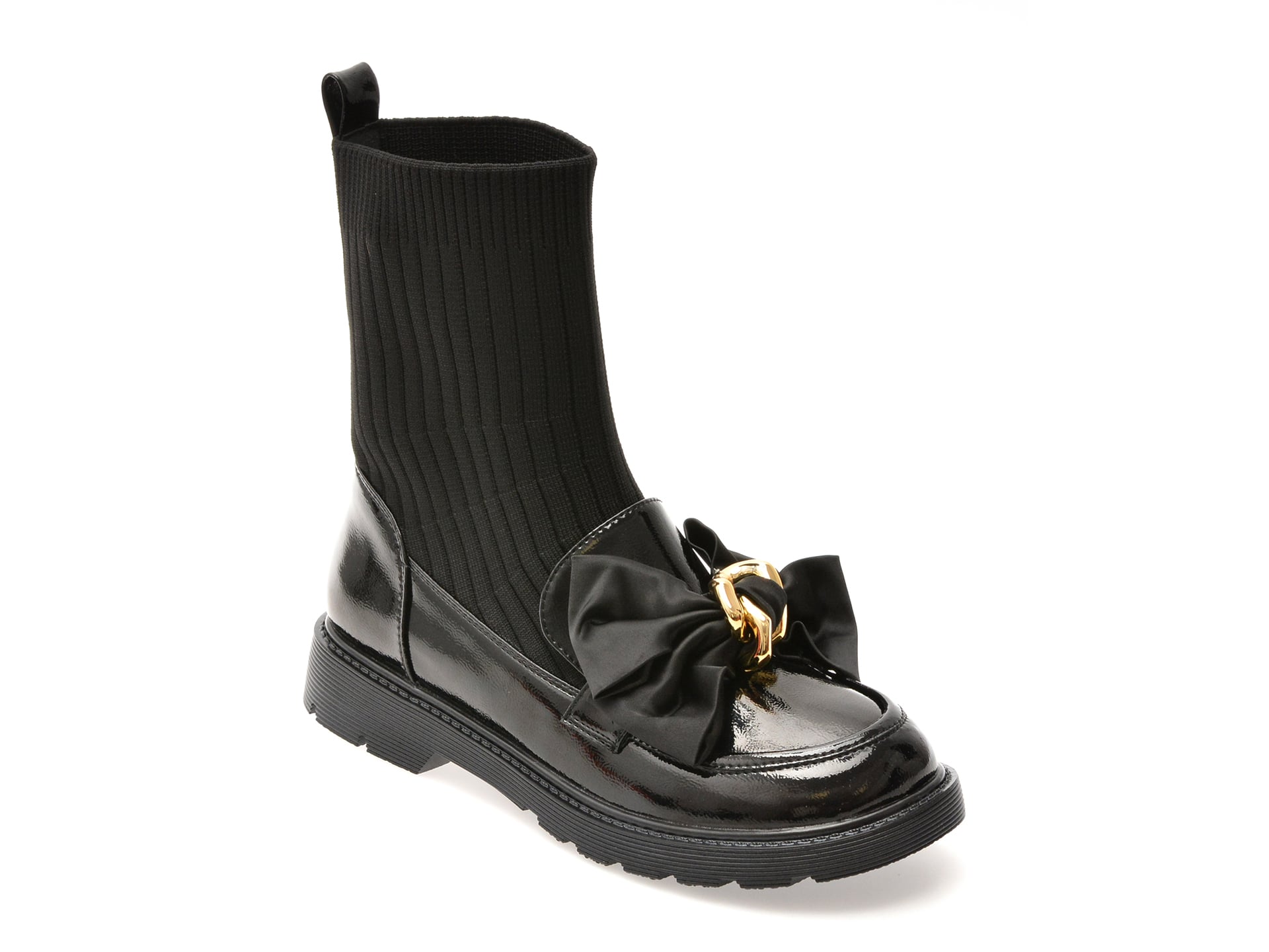 Ghete GRYXX Negre Piele Lacuita - Eleganță și Confort