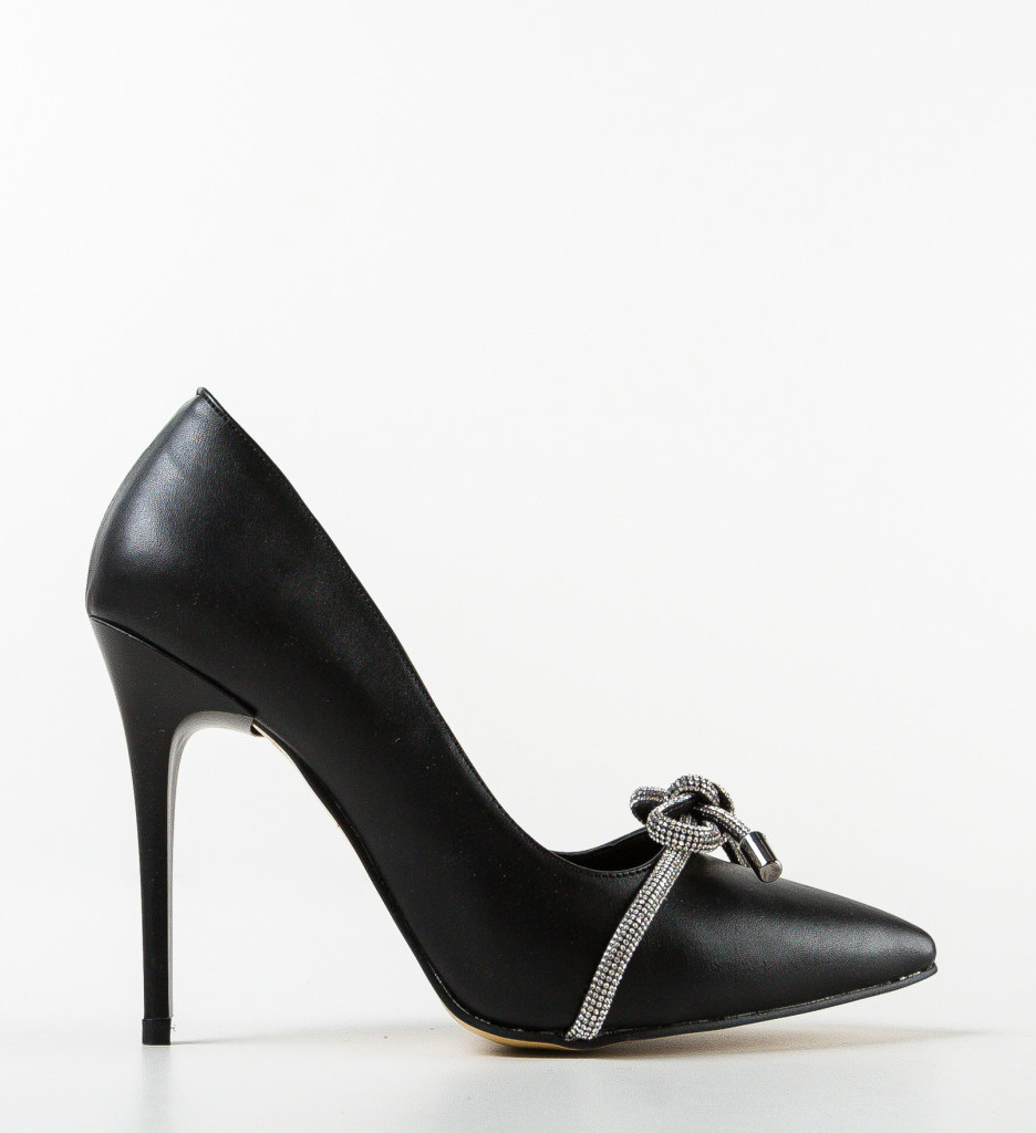Pantofi Kroba Negri cu Toc - Eleganți și Moderni - imagine 4