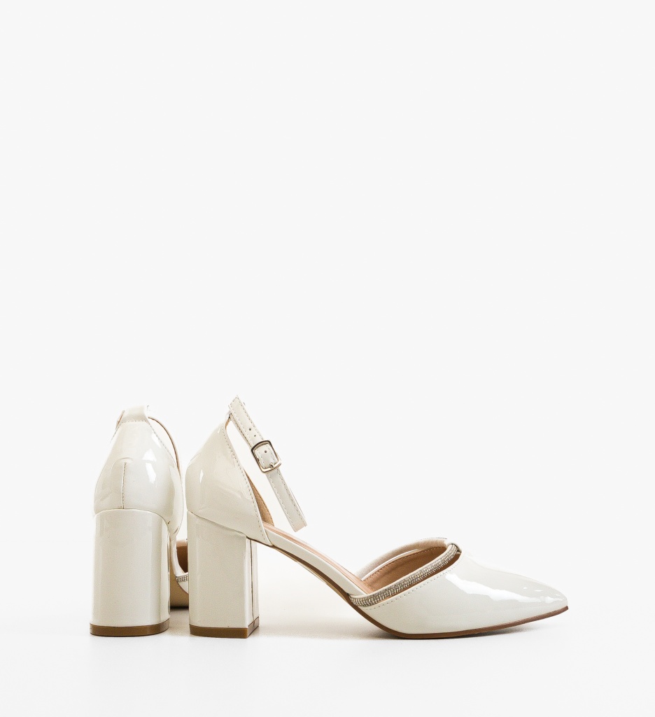 Pantofi Dama Lynes Albi | Eleganță și Stil