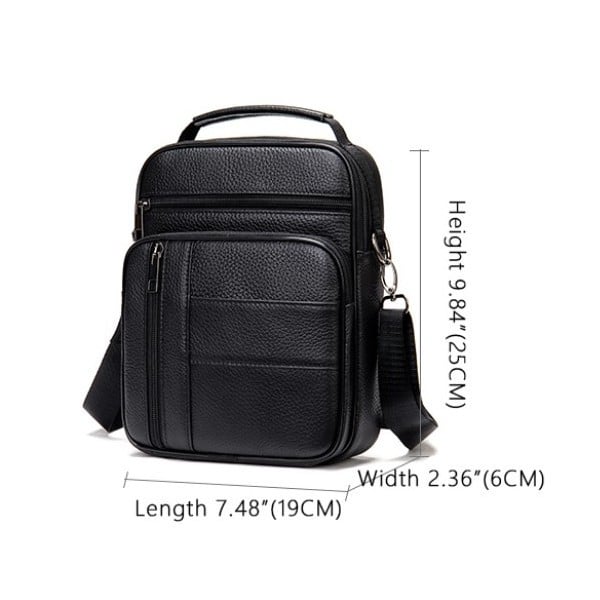 Geanta Piele Barbati Pfy Leon GT952 Negru - imagine 3