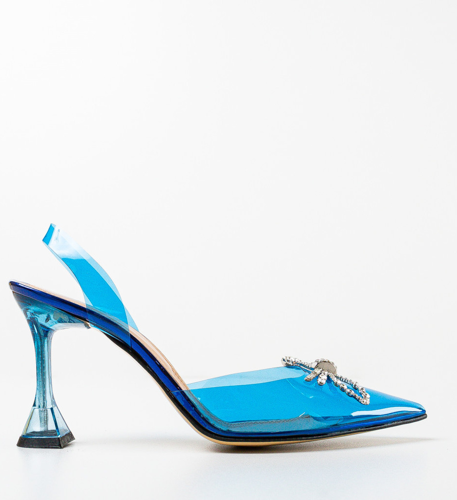 Pantofi Ogasy Albastri cu Toc - Eleganță și Stil - imagine 5