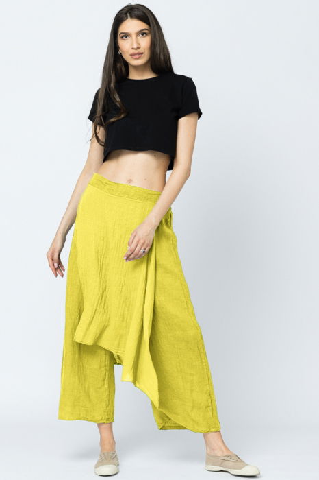Shopika Pantaloni In Galbeni Vară - imagine 1